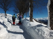 Invernale sul Monte Croce di Muggio dall'Alpe Giumello e a Camaggiore il 22 febbraio 2014 - FOTOGALLERY